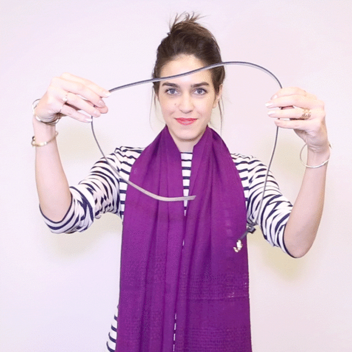 مدل بستن روسری زیر چادر اینستاگرام